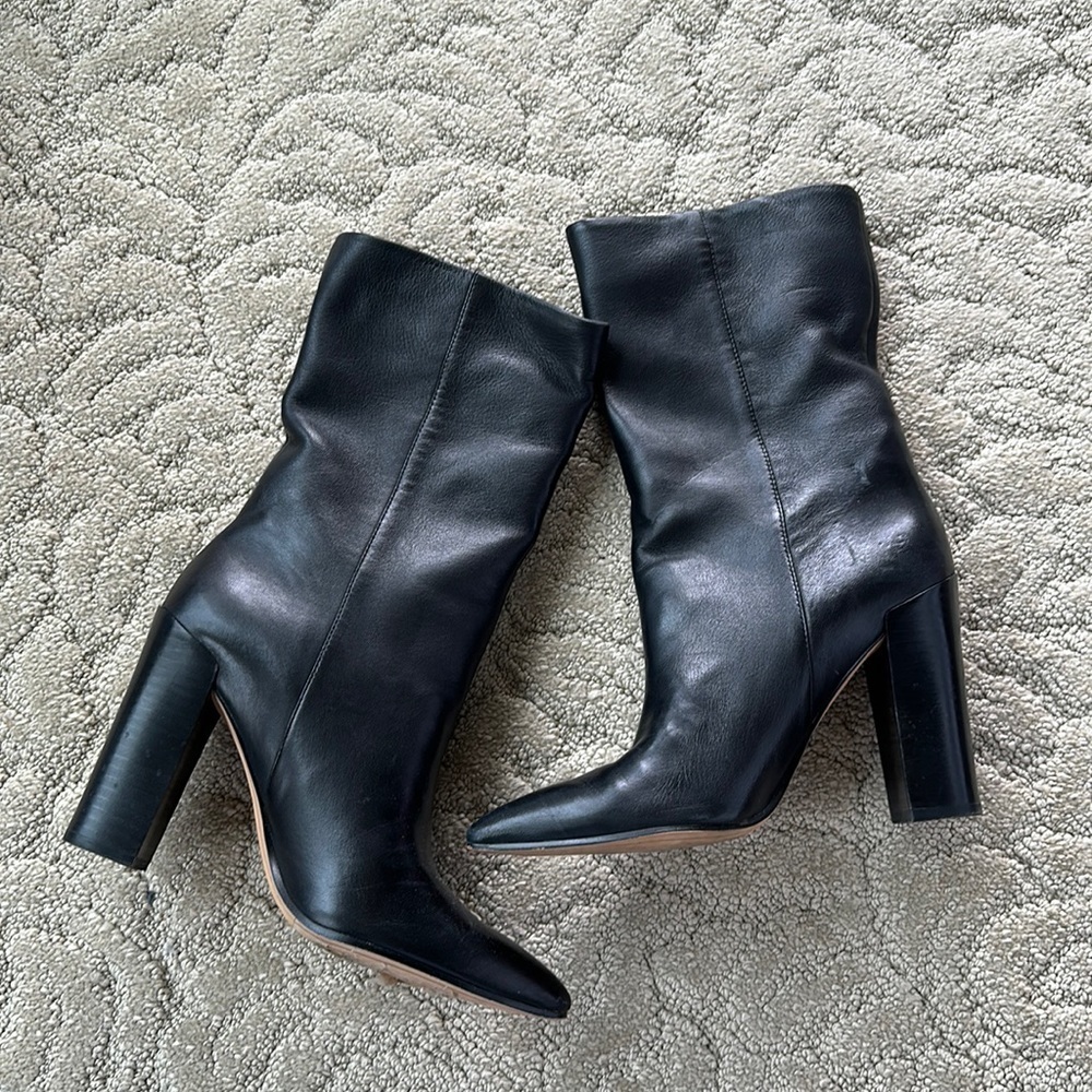 Dolce Vita Black Heel Boots Women Size 8.5